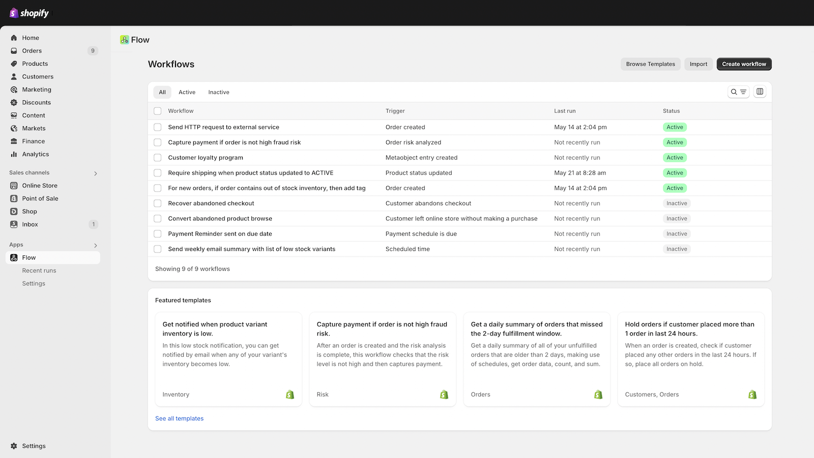 Gain insight into workflows by tracking status and performance
