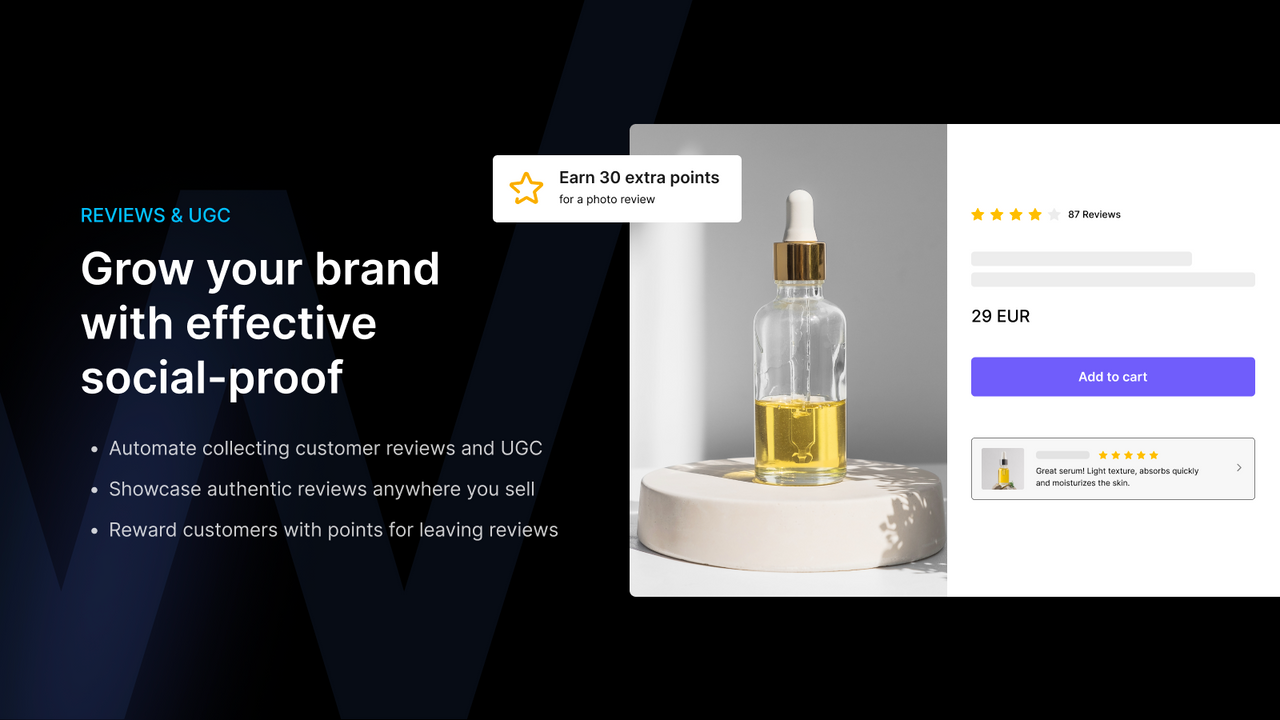 Growave's Shopify product reviews app and Q&A 