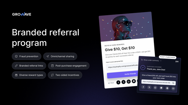 Rererral Program app for Shopify and Shopify Plus