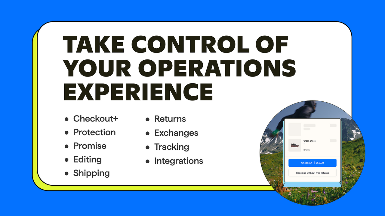 Returns, exchanges, order editing, EDDs, tracking, integrations