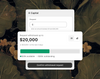 The animation starts with an application for funding, then there's a request to withdraw money, and finally the money is withdrawn. 