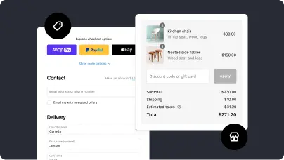 The Shopify checkout.
