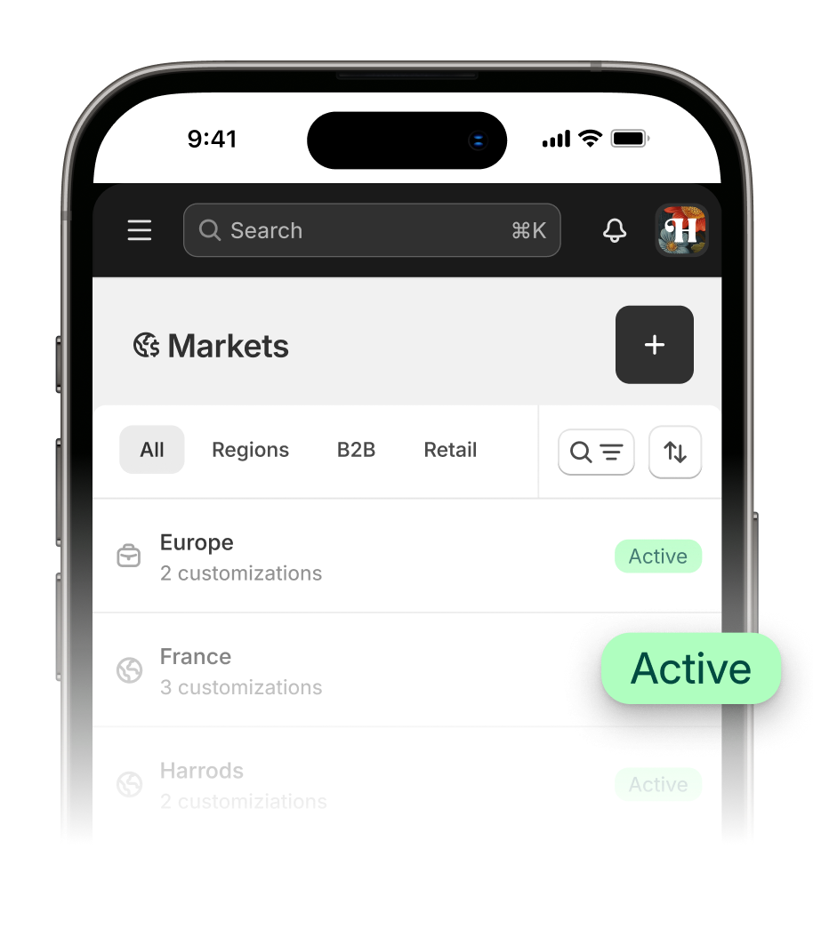 Animation showing how to create a market in minutes