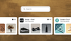 A search bar shows a supplier looking for skateboards to sell. 