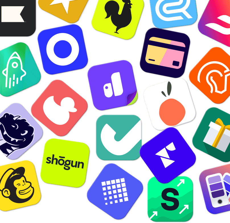 En stak Shopify-appikoner