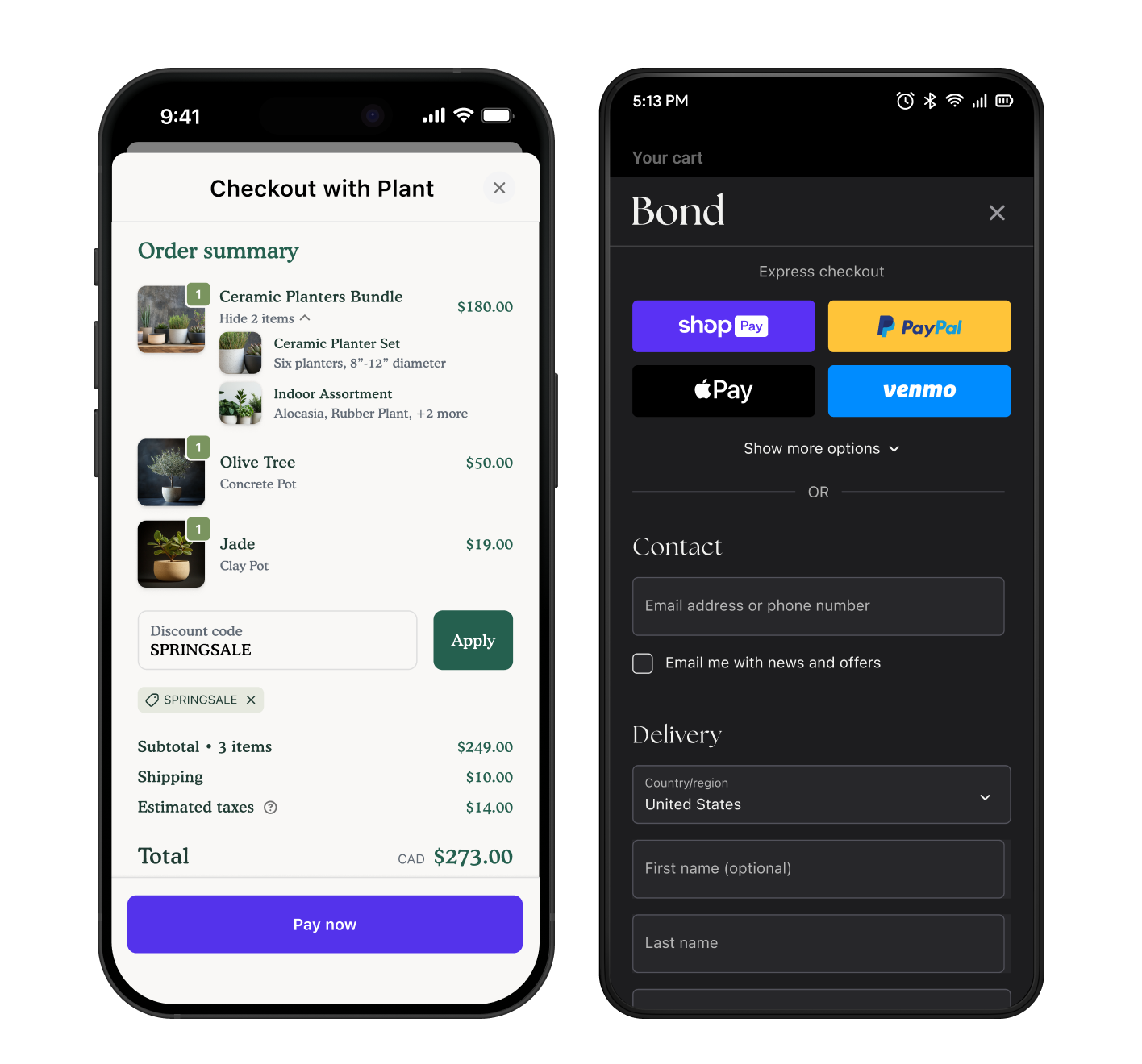 Checkout Sheet Kit Mockup
