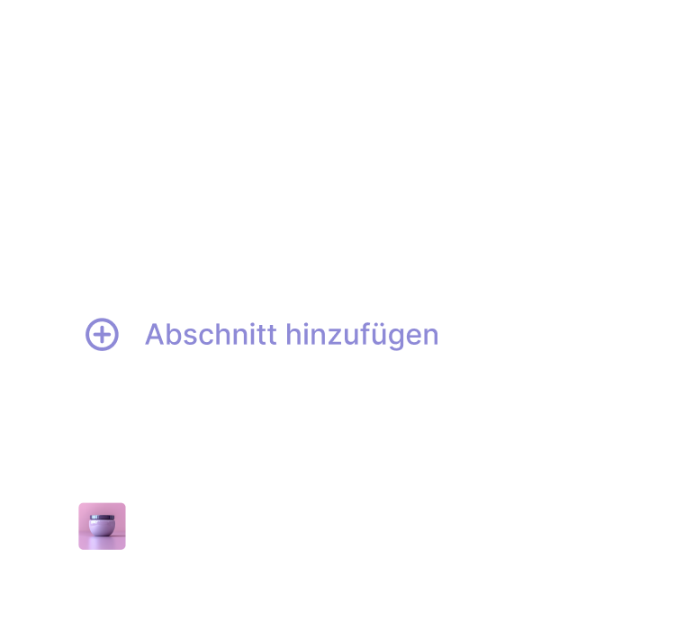 UI – Ausschnitt
