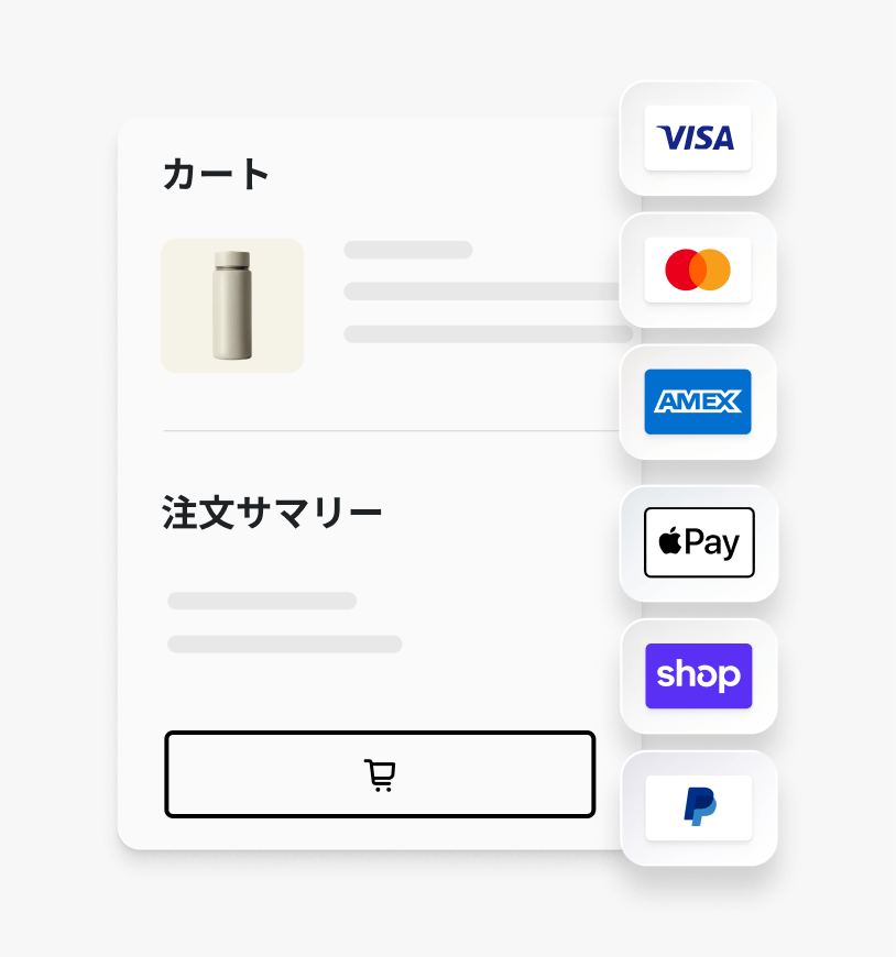さまざまな国の拡張子が付いている1つのURL。例えば.jp、.de、.itなど。