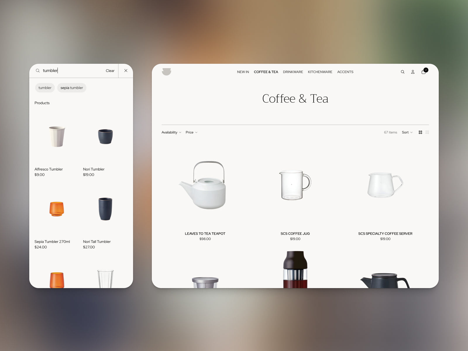 Inviting shopping journey